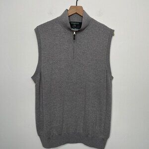 Fairway & Greene 100% Merino Wool Sweater Golf Vest Size Large Golfing‎ Preppy
